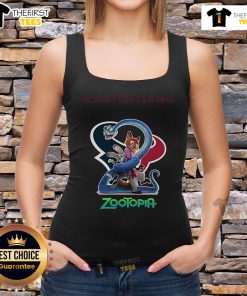 Original Houston Texans Zootopia 2 tank top featuring vibrant graphics and team colors, perfect for game day attire.