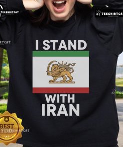 Alt Text: Original I Stand With Iran 2025 Sweatshirt featuring bold graphics and a comfortable fit for supporters.