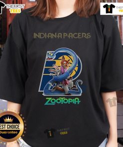 Original Indiana Pacers Zootopia 2 Ladies Tee featuring vibrant graphics and comfortable fit for stylish fans.