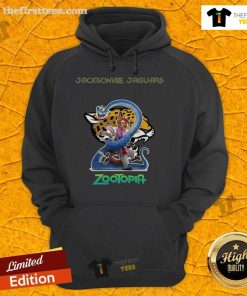 Original Jacksonville Jaguars Zootopia 2 Hoodie featuring vibrant design and team logo, perfect for fans and collectors.