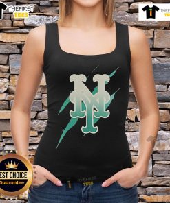 Original Jurassic World Rebirth New York Mets logo tank top featuring a vibrant design for baseball fans.