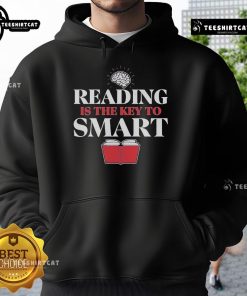 Nate Bargatze hoodie featuring 'Reading is the Key to Smart' design, perfect for fans of comedy and literacy.