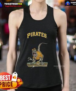 Original Pittsburgh Pirates Tiny Turnip Velociraptor Tank Top featuring a fun dinosaur design for baseball fans.