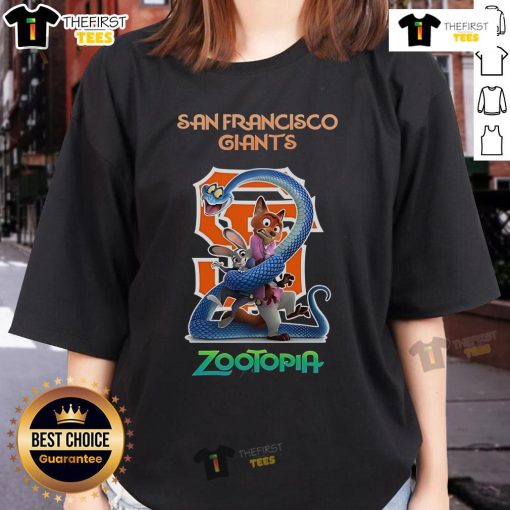 Original San Francisco Giants Zootopia 2 ladies tee featuring vibrant graphics and a stylish fit for fans.