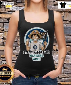 Original Seattle Mariners Monkey D. Luffy Straw Hat Dreams tank top featuring vibrant graphics and fan-inspired design.