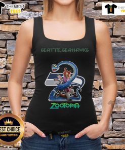 Original Seattle Seahawks Zootopia 2 tank top featuring vibrant graphics and a comfortable fit for fans.
