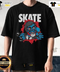 Original Skate Obey Brigade T-Shirt featuring bold graphic design and vibrant colors, perfect for skate enthusiasts.