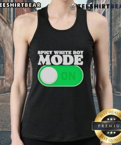 Alt Text: Original Spicy White Boy Mode On tank top featuring bold graphics and a trendy design for casual wear.