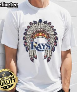 Original Tampa Bay Rays Native American Logo T-Shirt featuring vibrant graphics and a classic fit for fans.