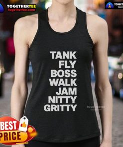 Original Tank Fly Boss Walk Jam Nitty Gritty Tank Top showcasing vibrant design and stylish fit for summer wear.