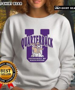 Original Washington Huskies quarterback U mascot sweatshirt featuring vibrant colors and team logo for fans.
