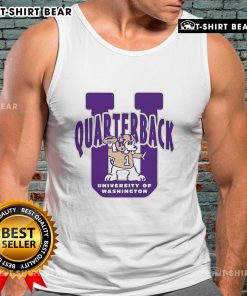 Original Washington Huskies quarterback U mascot tank top featuring vibrant team colors and logo for fans and athletes.