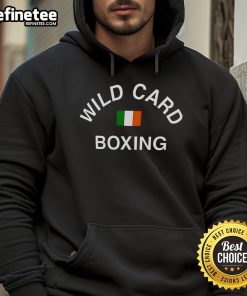 Original Wild Card Boxing Ireland Flag Hoodie featuring a vibrant Irish flag design and stylish, comfortable fit.