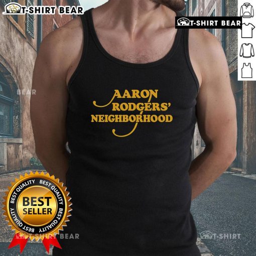 Premium Aaron Rodgers Neighborhood Tank Top featuring a stylish design, perfect for fans and casual wear.