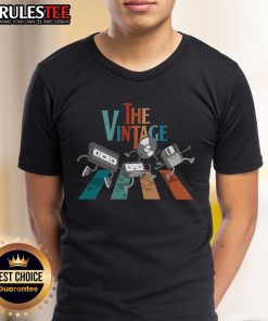 Premium Abbey Road The Vintage Tape T-Shirt featuring iconic Beatles artwork on a stylish, comfortable tee.