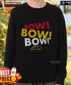 Alt Text: Premium Aliyah Boston Bow Bow Bow Sweatshirt featuring a stylish design, perfect for fans and casual wear.