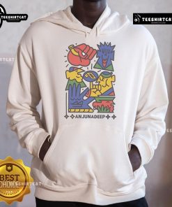 Premium Anjunadeep X Yay Abe hoodie in black, featuring a stylish design perfect for music fans and casual wear.