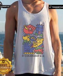 Premium Anjunadeep X Yay Abe tank top featuring a stylish design, perfect for music lovers and festival-goers.