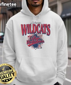 Premium Arizona Baseball 2025 College World Series hoodie in navy blue, featuring team logo and comfortable design.