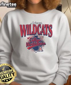 Alt Text: Premium Arizona Baseball 2025 College World Series sweatshirt featuring team logo and stylish design for fans.