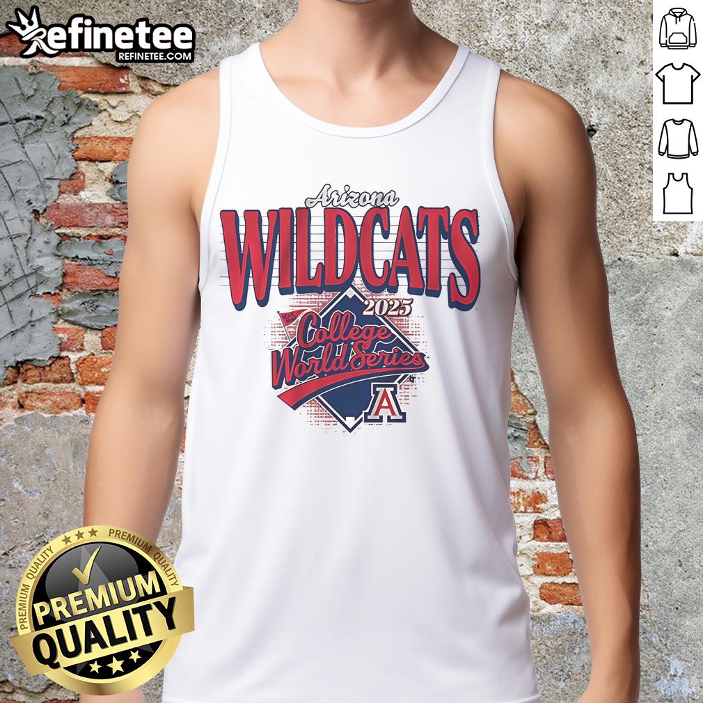 Premium Arizona Baseball 2025 College World Series Tank Top Premium Arizona Baseball 2025 College World Series tank top featuring vibrant team colors and stylish design.