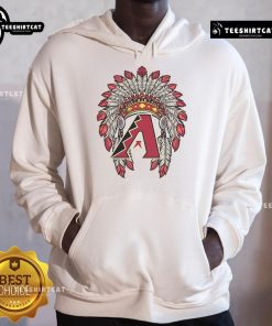 Premium Arizona Diamondbacks Native American logo hoodie featuring vibrant colors and comfortable fit for fans.