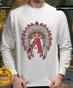 Premium Arizona Diamondbacks Native American logo sweatshirt in navy, featuring a bold team emblem and comfortable fit.