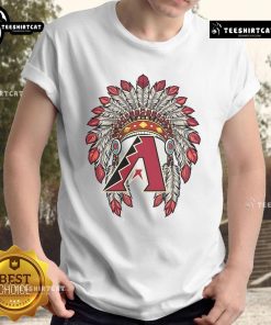 Premium Arizona Diamondbacks Native American logo t-shirt featuring vibrant colors and comfortable fit for fans.