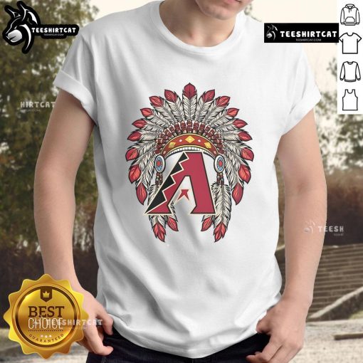 Premium Arizona Diamondbacks Native American logo t-shirt featuring vibrant colors and comfortable fit for fans.