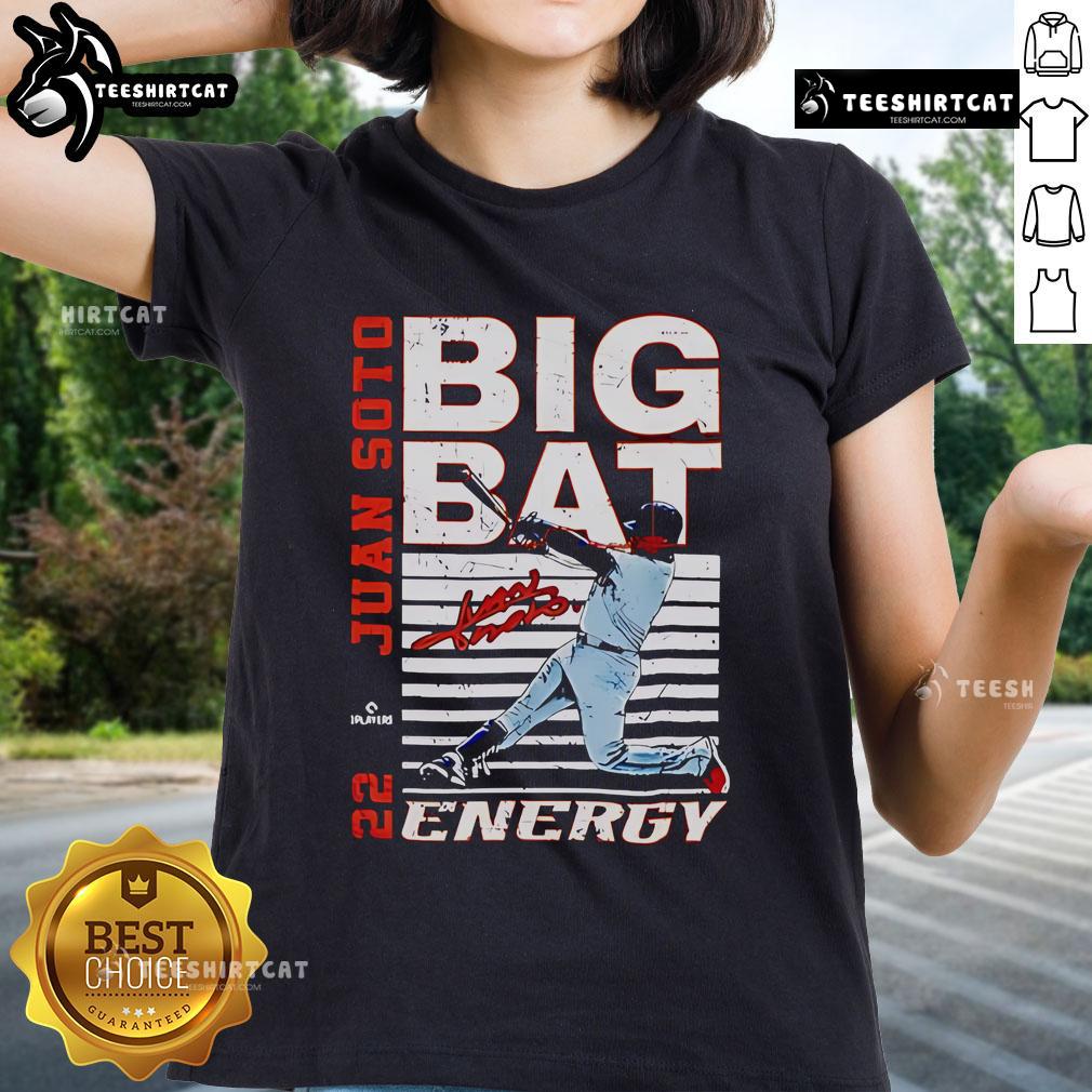 Premium Big Bat Energy Juan Soto New York Baseball Mlbpa Ladies Tee Premium Big Bat Energy Juan Soto New York Baseball MLBPA ladies tee featuring vibrant design and comfortable fit.