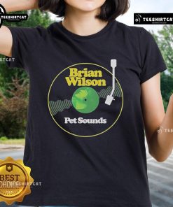 Alt Text: Premium Brian Wilson Pet Sounds LP ladies tee featuring a vintage design inspired by the classic album cover.