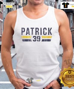 Premium Chad Patrick 39 Milwaukee Font Vintage Tank Top featuring retro design and comfortable fit for casual wear.