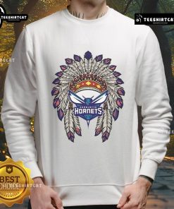 Premium Charlotte Hornets Native American logo sweatshirt in vibrant colors, perfect for fans and collectors.