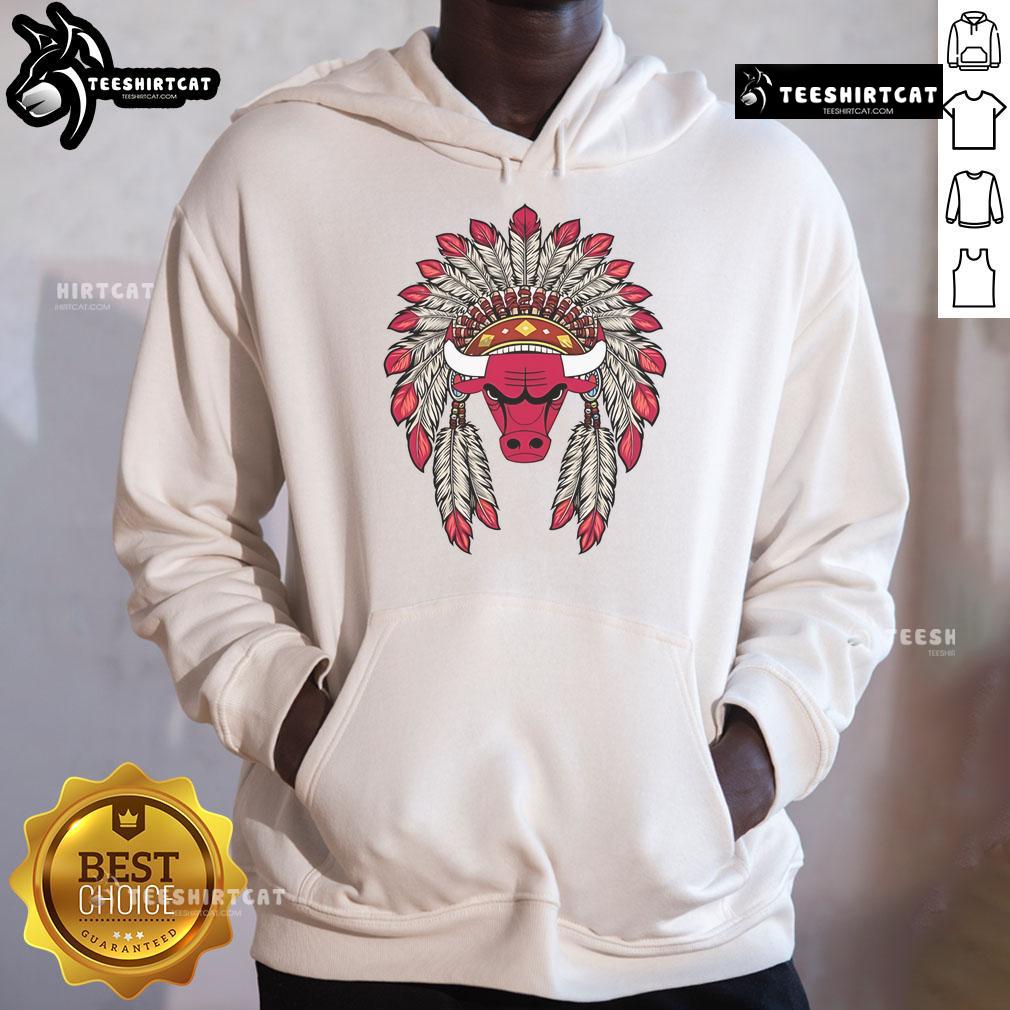 Premium Chicago Bulls Native American Logo Hoodie Premium Chicago Bulls Native American logo hoodie showcasing vibrant design and cozy fit, perfect for fans and collectors.