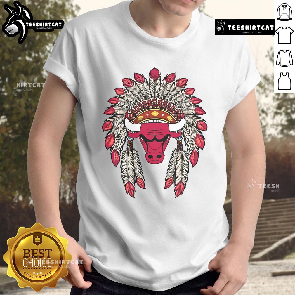Premium Chicago Bulls Native American Logo T Shirt Premium Chicago Bulls Native American Logo T-Shirt featuring a vibrant design, perfect for fans and collectors.