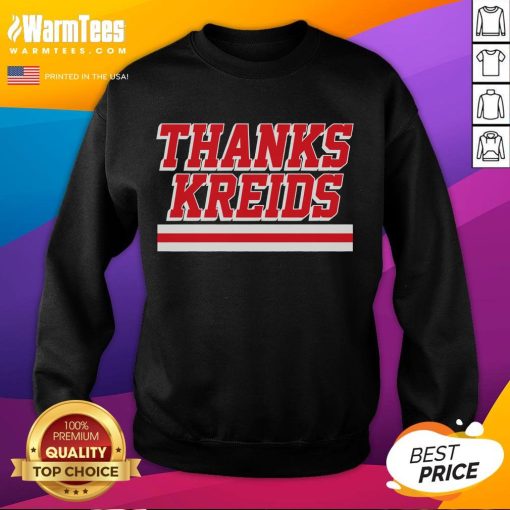 Premium Chris Kreider 'Thanks Kreids' sweatshirt featuring stylish design for dedicated New York Rangers fans.