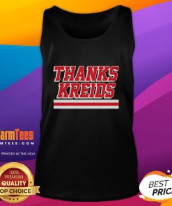 Premium Chris Kreider 'Thanks Kreids' tank top featuring stylish design for fans of the New York Rangers.
