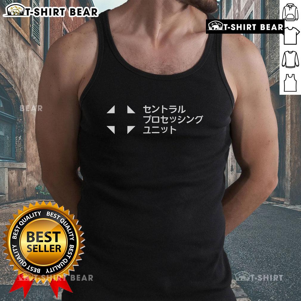 Premium Cpu Katakana Tank Top Premium CPU Katakana Tank Top showcasing a stylish design, perfect for tech enthusiasts and casual wear lovers.