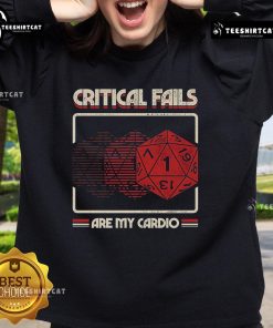 Alt Text: Premium Critical Fails Are My Cardio Sweatshirt in stylish design, perfect for fitness enthusiasts and casual wear.