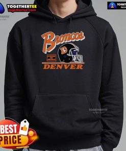 Premium Denver Broncos Fly United in Orange retro hoodie for ultimate fan style and comfort.