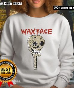 Premium Draculazer Wax Face Skeleton Sweatshirt featuring a striking skeleton graphic for Halloween style.