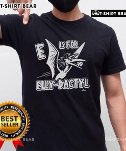 Premium E Is For Elly-Dactyl T-Shirt featuring a colorful design of Elly-Dactyl, perfect for kids and dinosaur lovers.