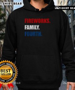 Premium Fireworks Family Fourth Hoodie showcasing a vibrant design perfect for July 4th celebrations and family gatherings.