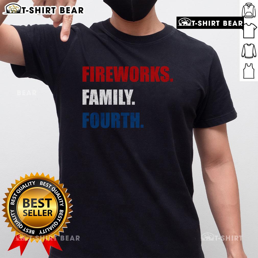 Premium Fireworks Family Fourth T Shirt Premium Fireworks Family Fourth T-Shirt featuring vibrant fireworks design, perfect for celebrating Independence Day.
