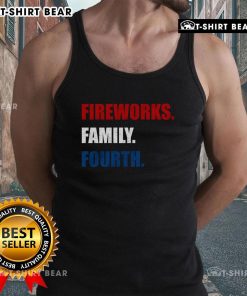 Premium Fireworks Family Fourth Tank Top featuring vibrant designs, perfect for celebrating Independence Day in style.