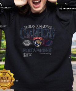 Premium Florida Panthers 2025 Eastern Conference Champions old school sweatshirt showcasing team pride and retro style.