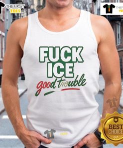 Premium Fuck Ice Good Trouble Tank Top in stylish design, perfect for summer fashion and casual wear.