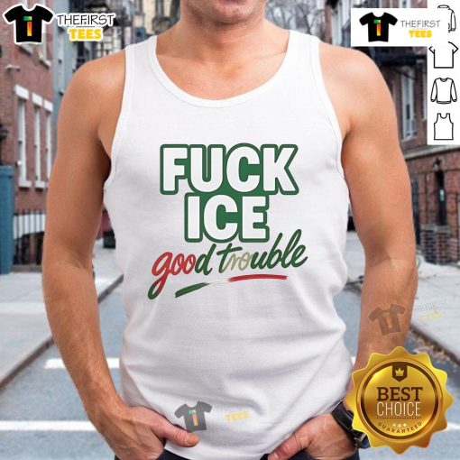 Premium Fuck Ice Good Trouble Tank Top in stylish design, perfect for summer fashion and casual wear.
