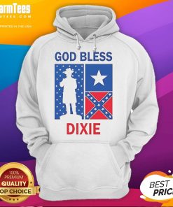 Premium God Bless Dixie Southern Soldier Hoodie featuring a stylish design for proud Southerners. Perfect for casual wear.