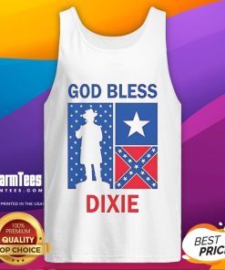 Premium God Bless Dixie Southern Soldier Tank Top featuring patriotic design and comfortable fit for casual wear.